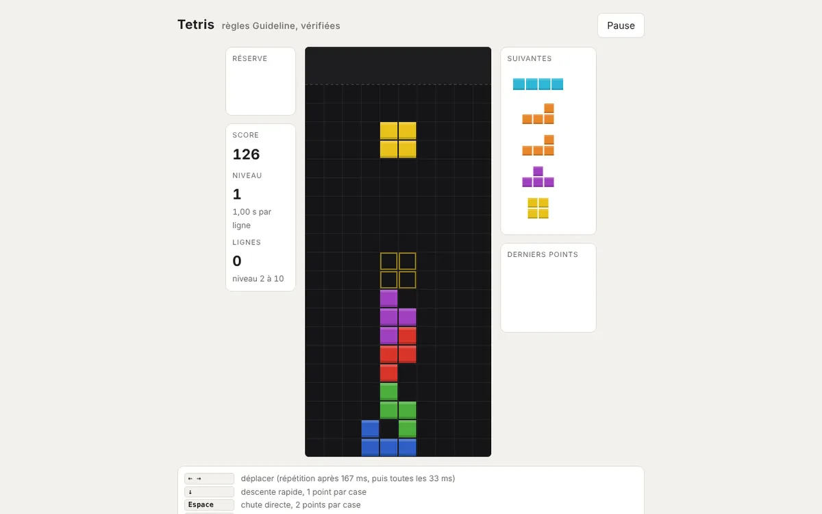 Tetris C1, variante Rigueur