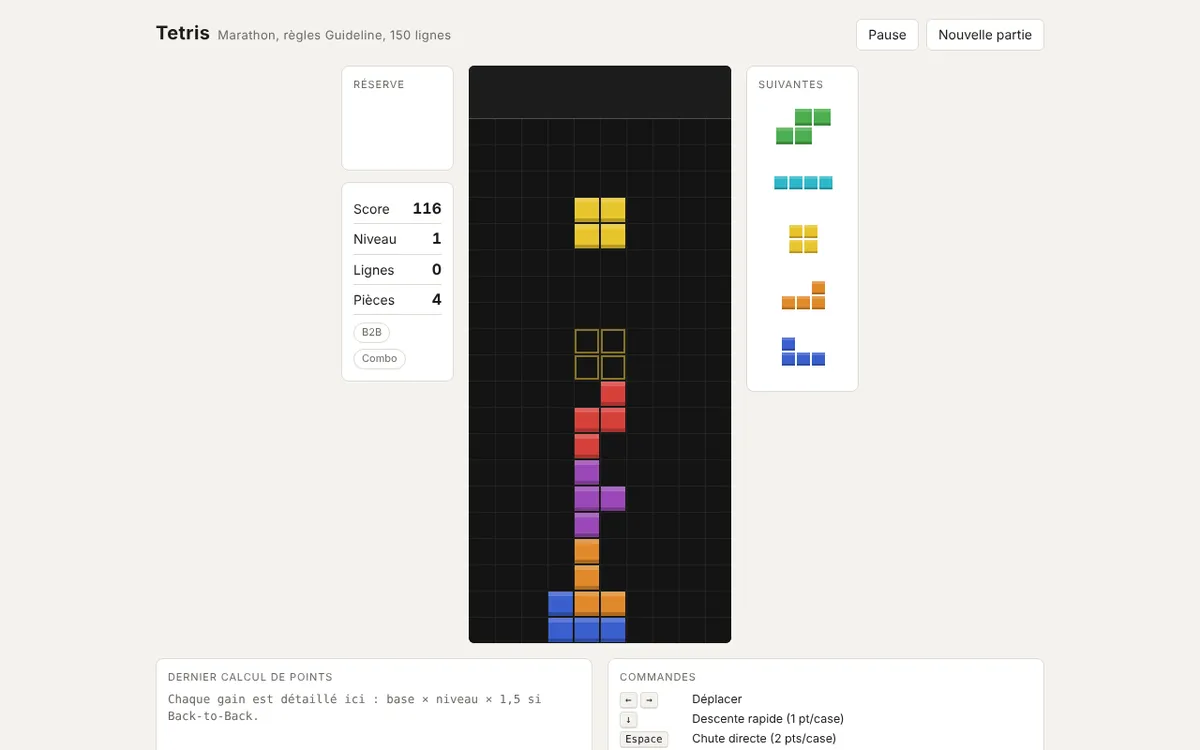 Tetris C3, variante Rigueur