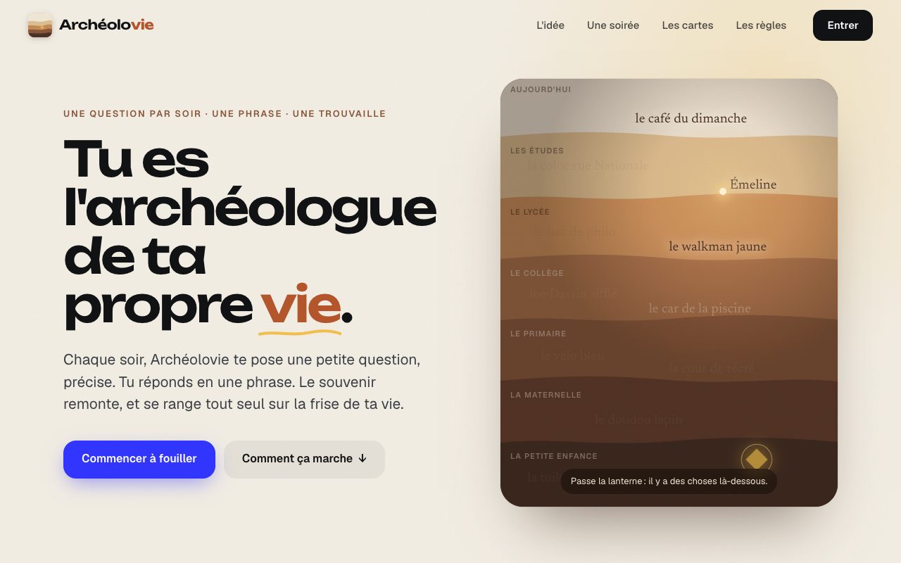 Aperçu de Archéolovie